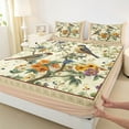 thumbnail image 3 of Feelyou Bird Flower Bed Sheets, Retro Chinese Style King Sheets, 4 Pieces, 3 of 7