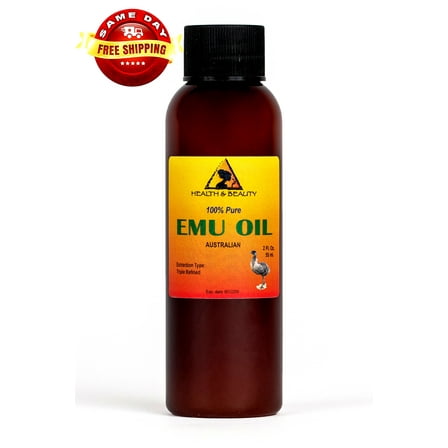 EMU OIL AUSTRALIAN ORGANIC TRIPLE REFINED 100% PURE PREMIUM PRIME FRESH 2 OZ