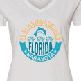 thumbnail image 4 of Inktastic Sarasota Florida Vacation Travel Women's V-Neck T-Shirt, 4 of 5