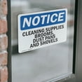 thumbnail image 4 of (2 Pack) Cleaning Supplies Brooms Dust Pans And Shovels OSHA Notice Sign, 4 of 7