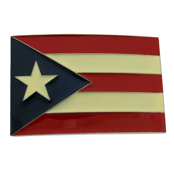 Puerto Rico Usa Flag Bandera puertorriquena Puertorriqueno San Juan Belt Buckle