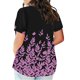 thumbnail image 3 of Fiudx Ofertas Del Día Blusas de Talla Grande para Mujer, Blusa con Cuello En V, Blusa Informal Holgada de Manga Corta de Verano, 3 of 5