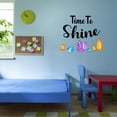thumbnail image 3 of Home Wall Decal - Time to Shine - Cute Quote Design Colorful Cute Shinning Crystals and Diamonds - Proudly Hand Made Decal - Size: 40 In(W) x 36 In(H), 3 of 5
