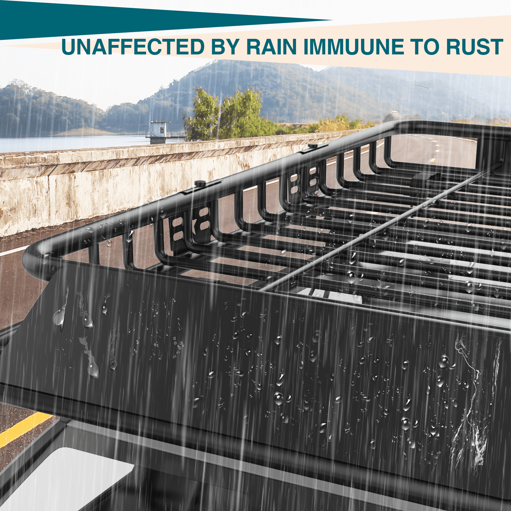 GOGRANT Roof Rack Heavy Duty 200LB Steel Universal 64" x 39" x 6"