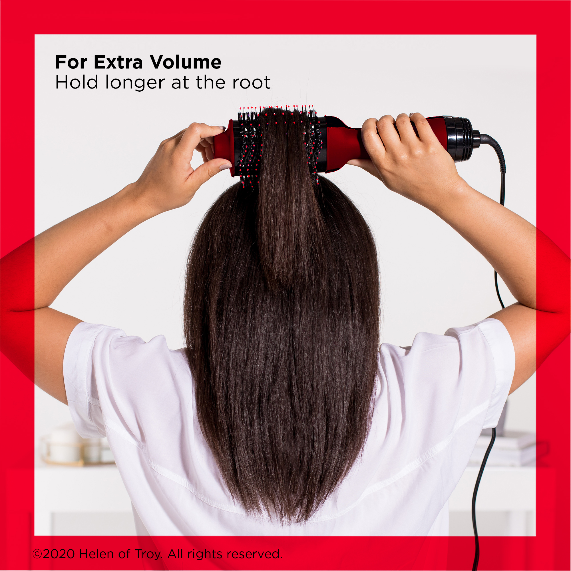 Revlon One-Step Ceramic Hair Dryer & Volumizer Hot Air Brush, Red - image 5 of 7