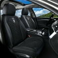 thumbnail image 5 of Coverado 5 Seats Breathable Black Seat Covers Set for Cars, Leather & Fabric Front and Back Auto Seat Protectors Full Set, Car Interior Universal Fit Most Sedans SUV Pickup Trucks, 5 of 7
