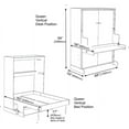 thumbnail image 2 of Hiddenbed Murphy Bed Hardware Kit – Smart Design Murphy Bed Kit – Heavy Duty Mechanism Bed Hardware Kit, Effortless to Pull Down & Fold Back Murphy Bed DIY Kit (Vertical Queen), 2 of 2