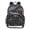 Digital Snowflakes, variant on Clear Backpack 12L Large Capacity Transparent Waterproof Deep Red Tartan Plaid
