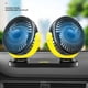 thumbnail image 5 of Mini ventilador de doble cabeza para automóvil, doble cabeza para verano, 3 niveles de , enfriador automático con ventilador automático , amarillo negro 24x16cm Yotijar Ventilador de refrigeración del coche, 5 of 9