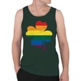 thumbnail image 2 of Rainbow Shamrock LGBTQ+ Pride and St. Patricks Day Blend Men's Tank Top, 2 of 3