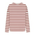 thumbnail image 4 of cfhntfmh Striped Oversized Sweatshirt for Women Color Block Long Sleeve Pullover Casual Loose Crew Neck Fall Fashion Outfits, 4 of 5