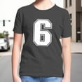 thumbnail image 2 of T Shirt,Boys Graphic Tee With Number Six Print Comfortable Short Sleeve Kids Top for Play School and Daily Activities,Shirt,4-5 Years, 2 of 4
