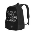 thumbnail image 2 of Lil Peep Star Shopping Lyrics Starry Background Backpack Fashion Travel Backpack Laptop Backpack 16ch Simple And Large Capacity, 2 of 9