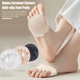 thumbnail image 2 of Visland Ball of Foot Cushions Socks Metatarsal Forefoot Pads for Women Anti-Slip Toe Topper Liner Socks High Heels Shoes Inserts for Foot Pain Relief, 2 of 8