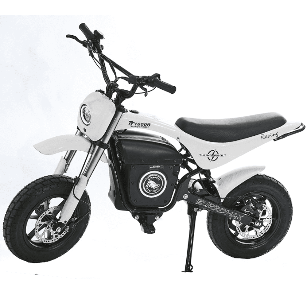 Burromax TT1600R, 1600w 52v Lithium Ion, 4 Speeds, 32 mph, up to 350lb Rider, Electric Mini Bike