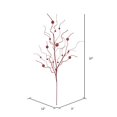 thumbnail image 2 of Vickerman QG164303 Red Ball Glitter Spray - 37 in. - 6 Per Bag, 2 of 3