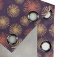 thumbnail image 5 of Ambesonne Abstract Grommet Curtain, Pastel Colored Motifs, 50" x 54", Coral Beige and Purple, 5 of 6