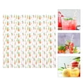 thumbnail image 2 of KAKOWELY 100 pajitas de papel para beber jugo de verano para decoración de fiesta de cumpleaños, 2 of 4