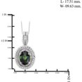 thumbnail image 2 of JewelersClub 1/2 Carat T.G.W. Mystic Topaz And White Diamond Accent Sterling Silver Pendant, 18", 2 of 3