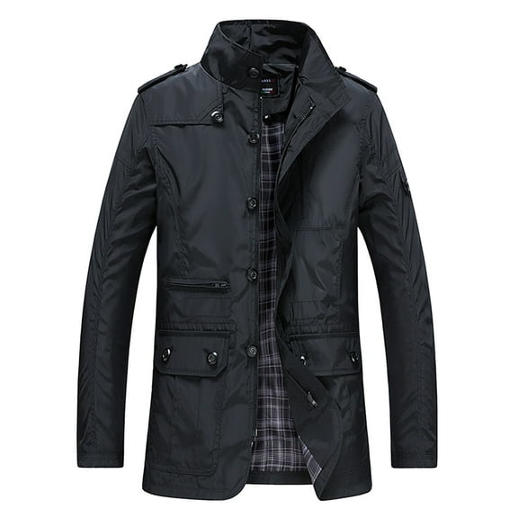Men's Lightweight Windproof Casual Jacket for Spring Autumn Business Outdoor Travel Comfortable Stylish Coat