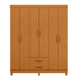 thumbnail image 1 of Ropero Clóset Bertolini Ambar Armario de Madera MDP Moderno con 6 Puertas y 2 Cajones color Cinamomo, 1 of 4