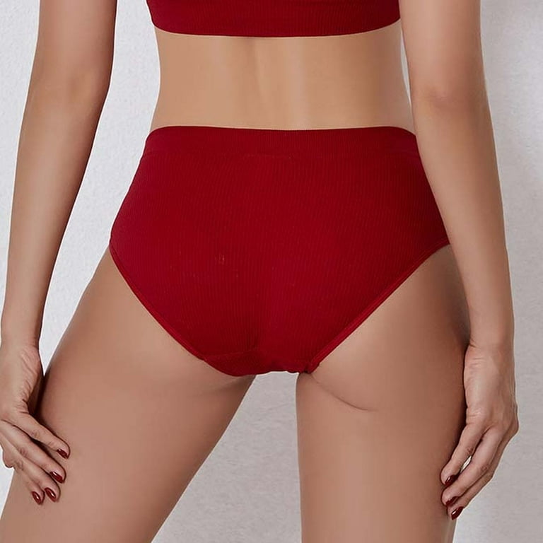 Akiihool Women's Panties Plus Size Womens Menstrual Period Panties Cotton  Leak Proof Underwear Postpartum Protective Briefs (Red,L)