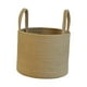 thumbnail image 2 of Cesta tejida redonda, cesta de almacenamiento de ropa, cesto para ropa sucia, cesta de lavandería multifunción con asas para el baño y el hogar S, 2 of 8