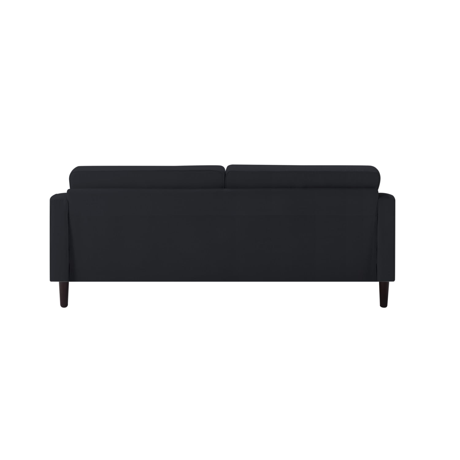 Resenkos 77" Upholstered Sofa Couch with Wood Leg, Square Arms and Tufted Back for Living Room, Bedroom, Apartment, Black Resenkos 77" Upholstered Sofa Couch with Wood Leg, Square Arms and Tufted Back for Living Room, Bedroom, Apartment, Black