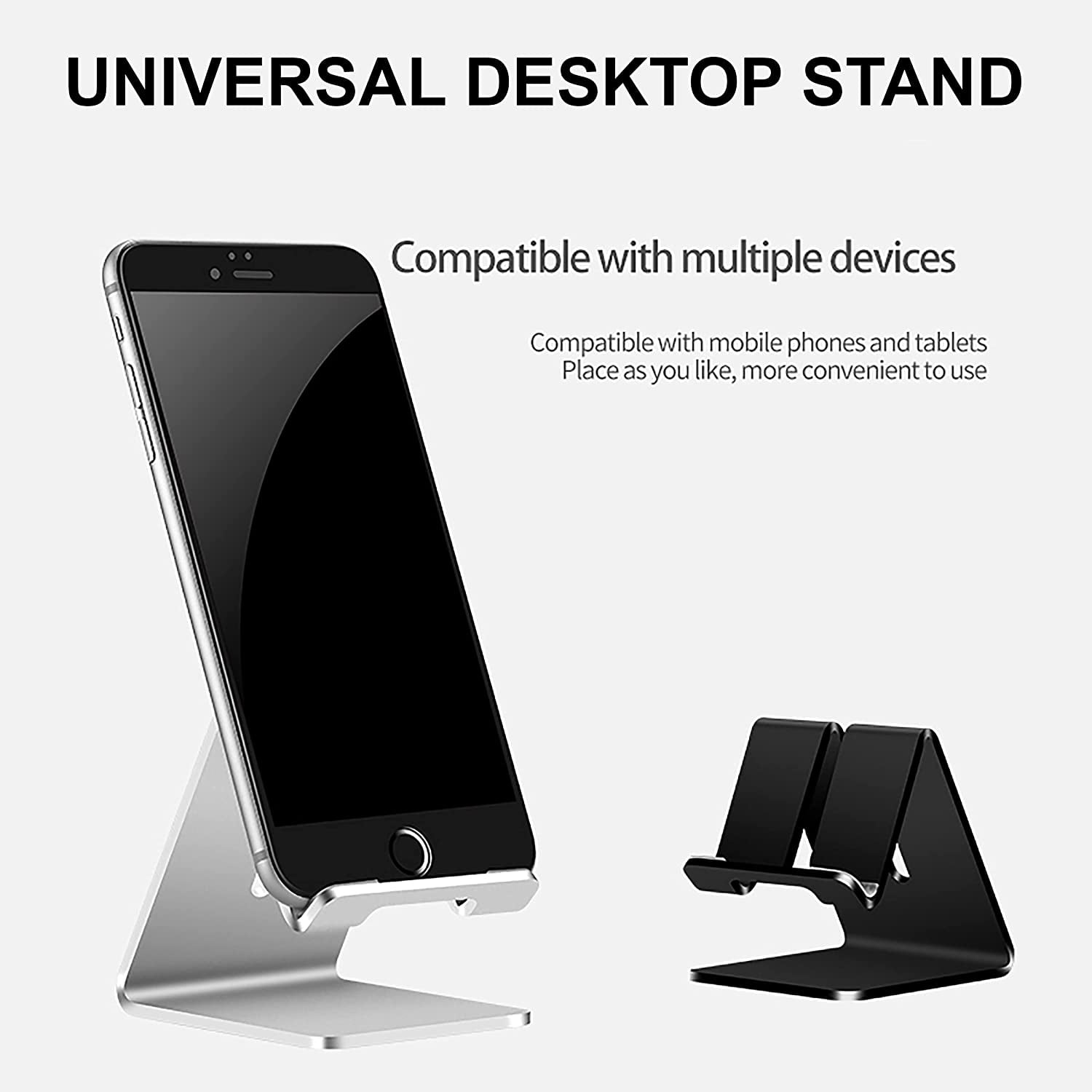 Desk Phone Sliver Cell Phone Holder for Office Landline