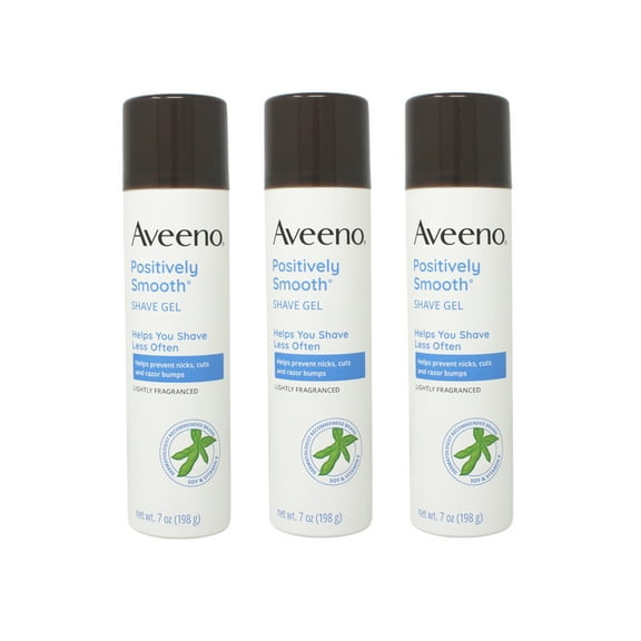AVEENO Positively Smooth Shave Gel 7 oz (Pack of 3)
