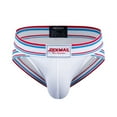 thumbnail image 4 of JOCKMAIL 3PCS/PACK Mens Underwear Briefs Wide Belt Striped Athletic Sports Underwear Mens Underpants, 4 of 6