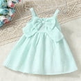 thumbnail image 2 of Abtuhar Girls 0 to 9 Months Summer Dress Sleeveless Round Neck Striped Cami Dressfor Newborn Princess Wear, 2 of 5