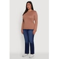 thumbnail image 4 of Womens Plus Size Basic Long Sleeve Crew Neck T-Shirt, 4 of 5