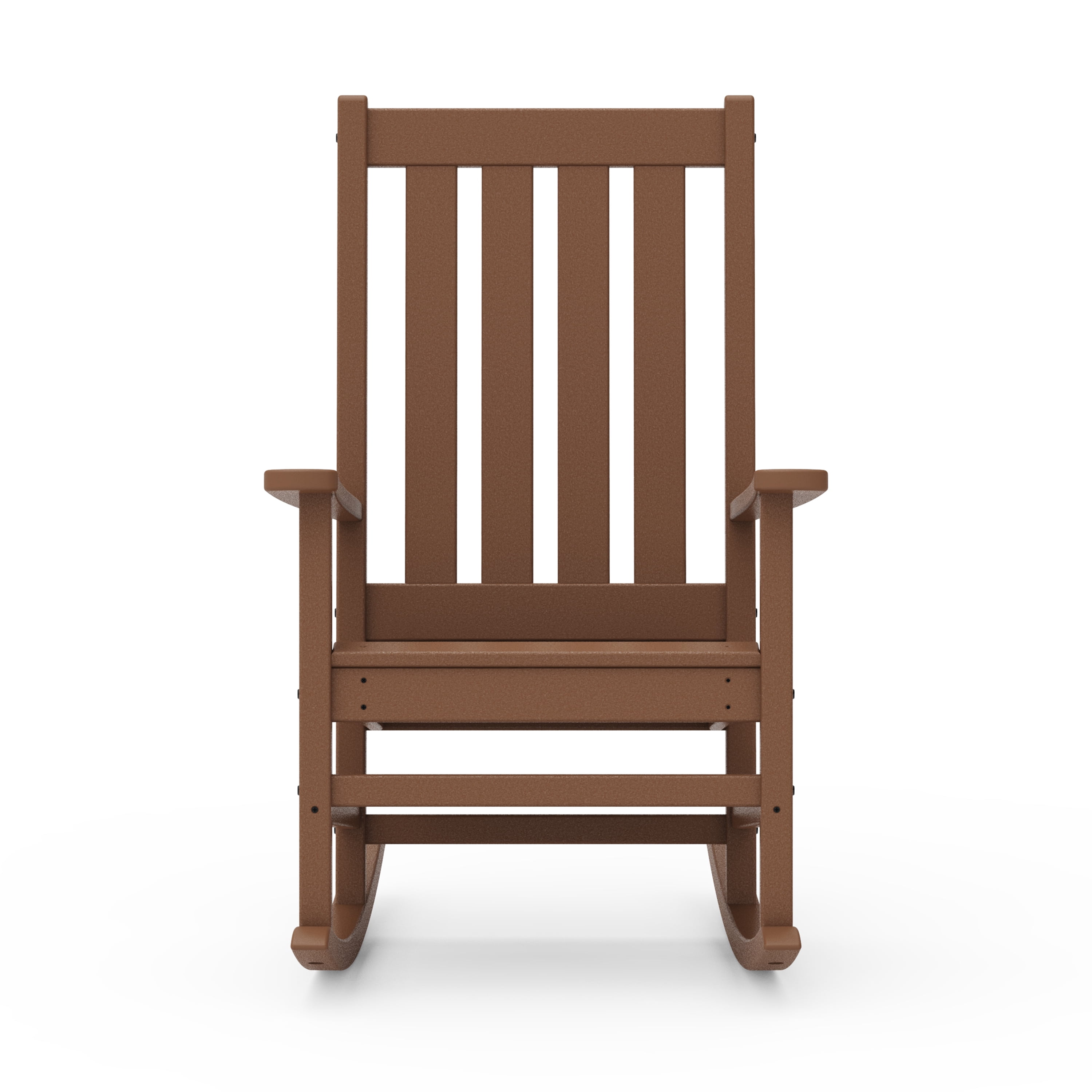 Better Homes & Gardens by POLYWOOD Southlake Outdoor Rocking Chair, All-Weather HDPE, Patio Seat, Teak