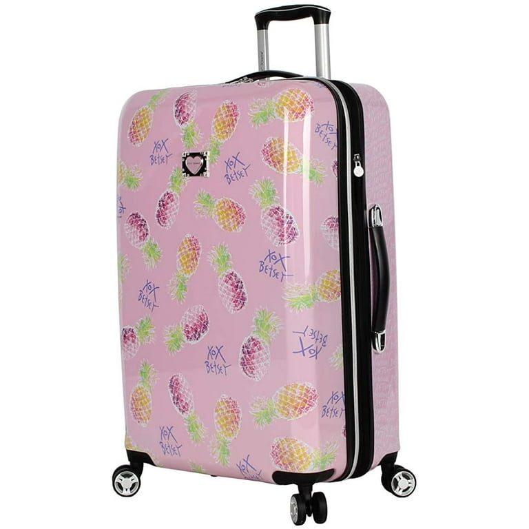 Betsey Johnson 26 Inch Checked Luggage Collection - Expandable
