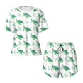 thumbnail image 5 of "Wukai Turtle Women's Pajama Set - Short-Sleeve Top and Shorts with Elastic Waistband and Pockets for Loungewear, Yoga, and Casual Wear-X-Large, 5 of 8