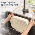thumbnail image 6 of Foldable Hanging Sink Drain Basket, 2026 New 2-in-1 Foldable Sink Colander Anti-Clog Filter & Organizer, Multi-functional Kitchen Sink Strainer Basket Stretchable Colander, 6 of 6
