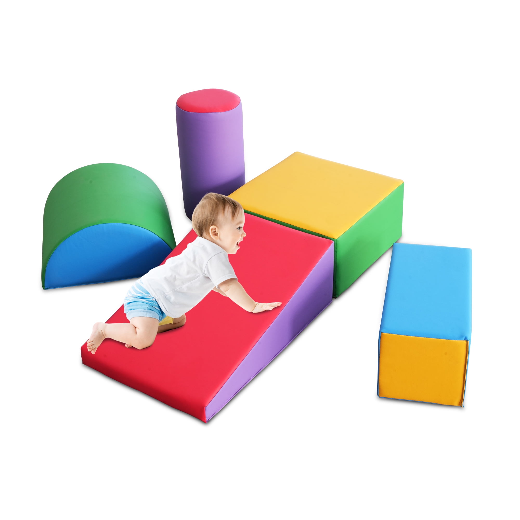 5Piece Climbing Toys for Toddlers 13, Toddler Climbing Toys Indoor Playset, Safe Soft Foam