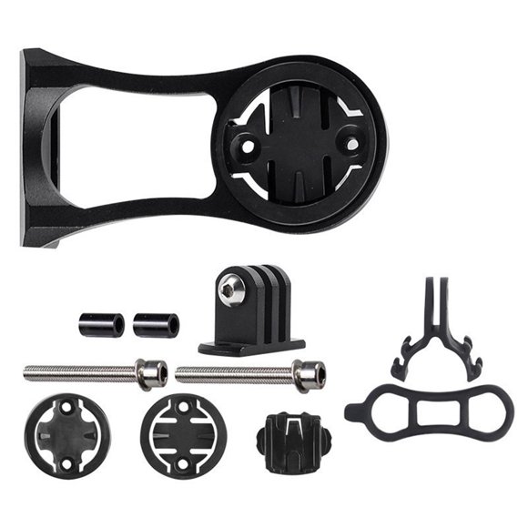 Bicycle Computer Camera Speedometer Stand Bike Stem Mount Flashlight Holder Black