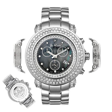 - Men's Diamond Watch Junior JJU118 6.75 Ct Chronograph Black MOP Dial