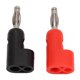 thumbnail image 5 of 5 Set Solderless Banana Plug Stackable Jack Connector Probe Adapter J.10026 4mm Black Red, 5 of 5
