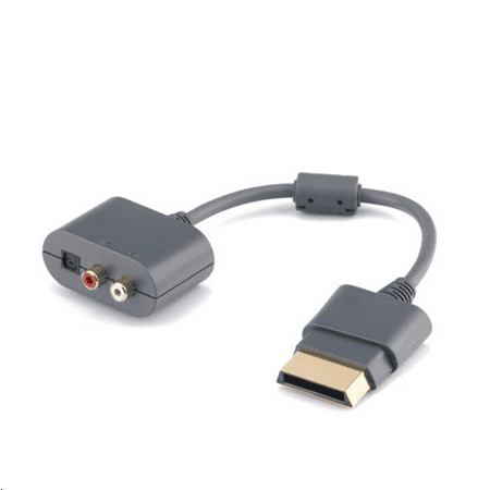 HDE RCA Optical Audio Cable Adapter for XBOX 360 + Slim For Sound Systems Head Sets