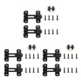 thumbnail image 4 of Goriertaly 2pcs Stainless Steel Sliding Barn Door Lock Strong Durability And Reliability Easy Installation black 3Set, 4 of 6