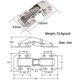 thumbnail image 2 of 4Pcs Cabinet Door Hinges, Cabinet Cupboard Opener with 32 Screws, Stainless Steel Folding Hinges Automatic Closing Hinges for Kitchen Cupboard Furnitu, 2 of 4
