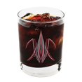 thumbnail image 3 of Pinstriped Rocks Glass, Red, 3 of 11