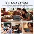 thumbnail image 2 of SHARECLOUD 10 inch Tablet with Keyboard, 16GB + 32GB/1TB Expand, Octa-Core, 6000mAh, WiFi 6, Android 16 Tablet, Gray, 2 of 7