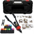 thumbnail image 2 of iMeshbean 16" Rivet Gun Kit Auto Pumping Rod Riveter Thread Setting Tool, With 11 Mandrels & 110 Nuts, 2 of 16
