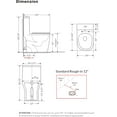 thumbnail image 6 of WinZo WZ5079B Compact One Piece Toilet 22.8" Depth Modern Short Design Dual Flush for Small Tiny Mini Bathroom 12" Rough-in,Matte Black, 6 of 6