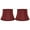 Burgundy, variant on Faux Silk Bell Lamp Shade, 7" Top, 10" Bottom, 7" Slant Burgundy Set of 2