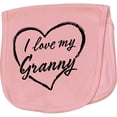 thumbnail image 2 of Inktastic I Love My Granny in Black Chalk Heart Baby Burp Cloth, 2 of 3